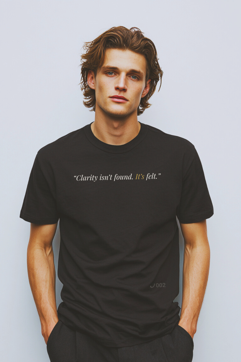 THINKER J002 — Tee | Black