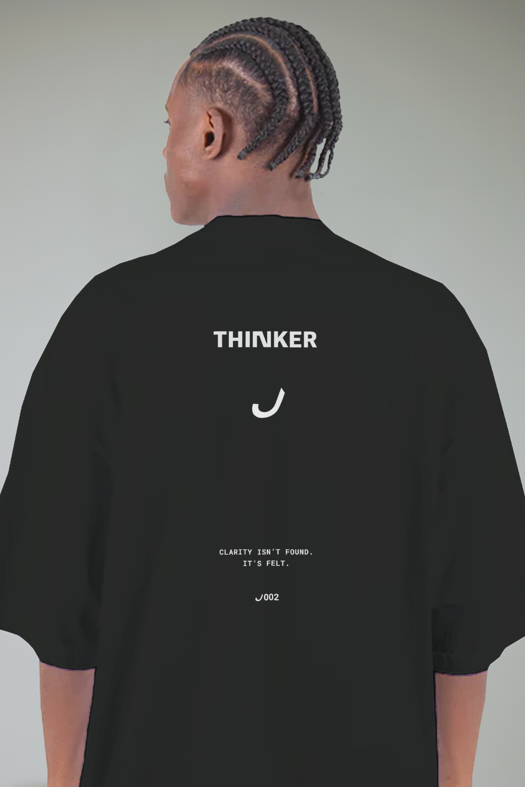 THINKER J002 — Oversized Tee | Black