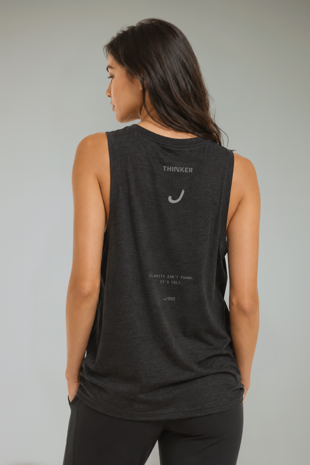 THINKER J002 — Muscle Tank | Black Heather