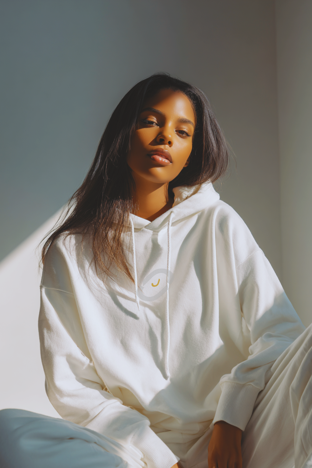 THINKER — Drop J001 Interpretive Hoodie ("Perspective is everything.") - White