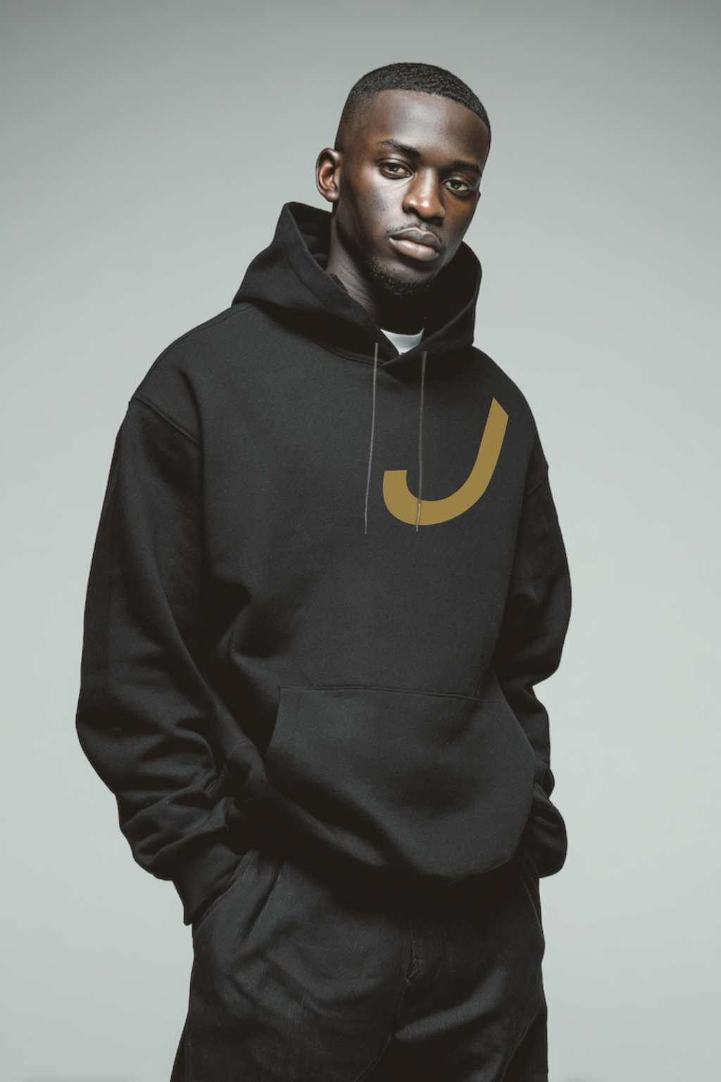THINKER J001 — Signal Hoodie | Black