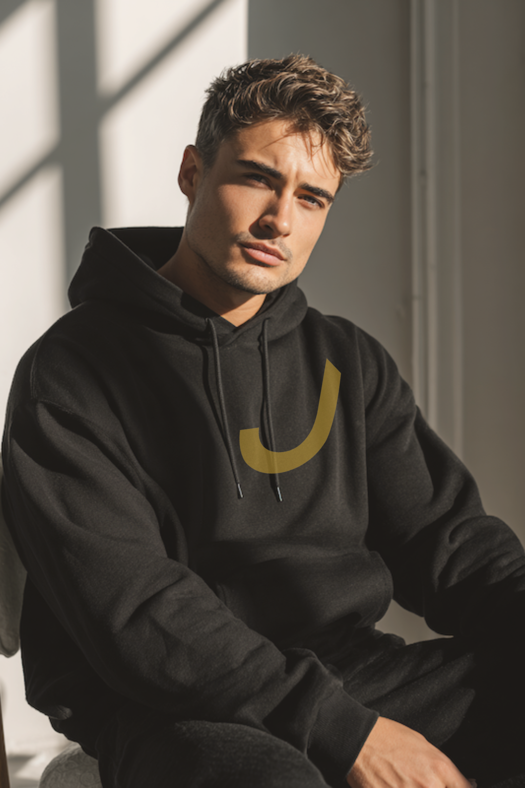 THINKER J001 — Signal Hoodie | Black
