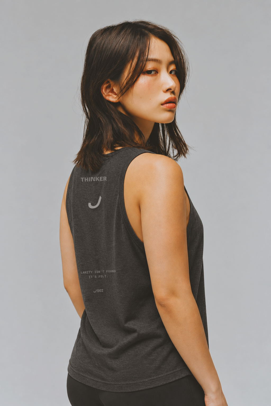 THINKER J002 — Muscle Tank | Black Heather