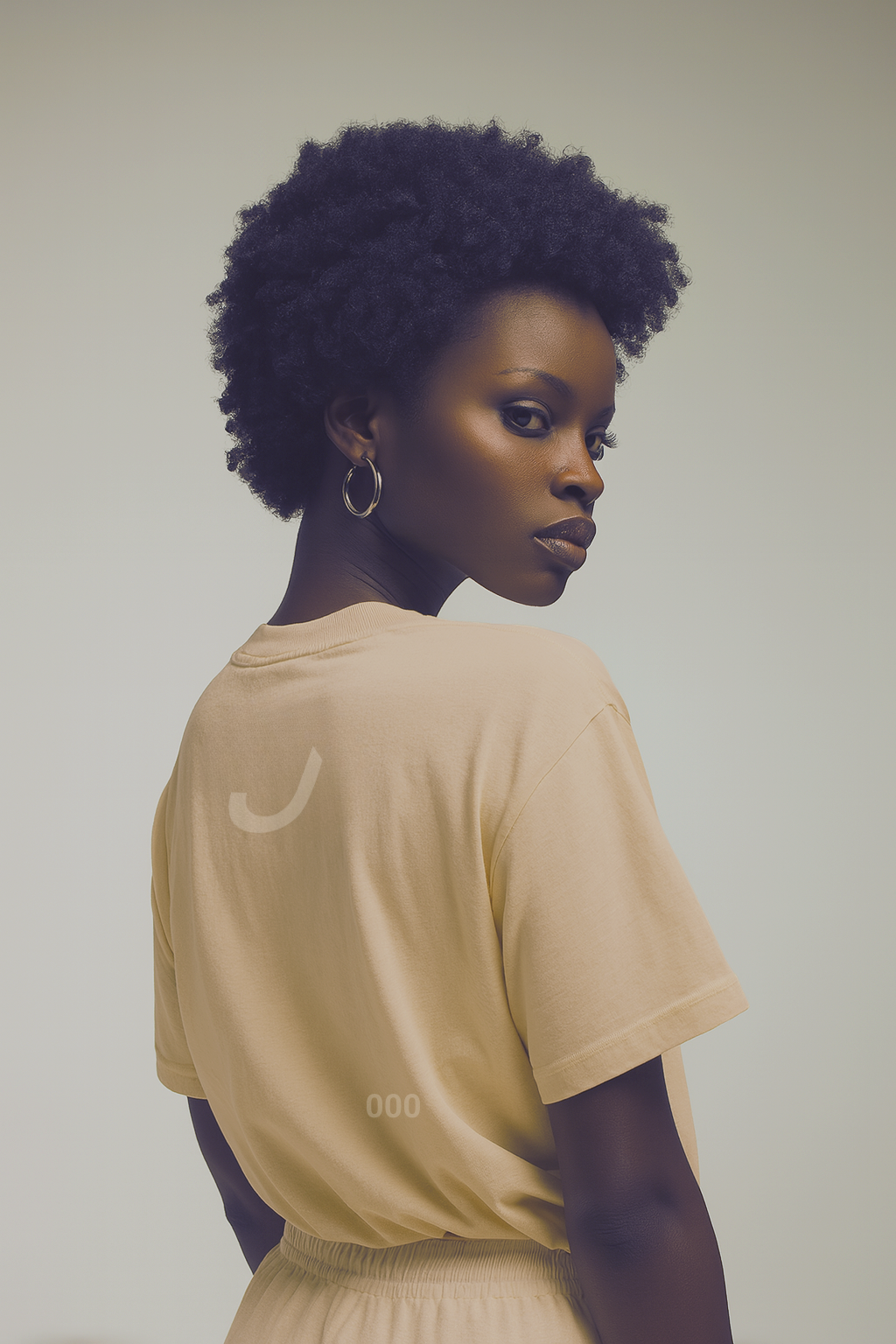 THINKER — Drop J000 Signal Tee (“Something in you already knew.”) — Soft Cream