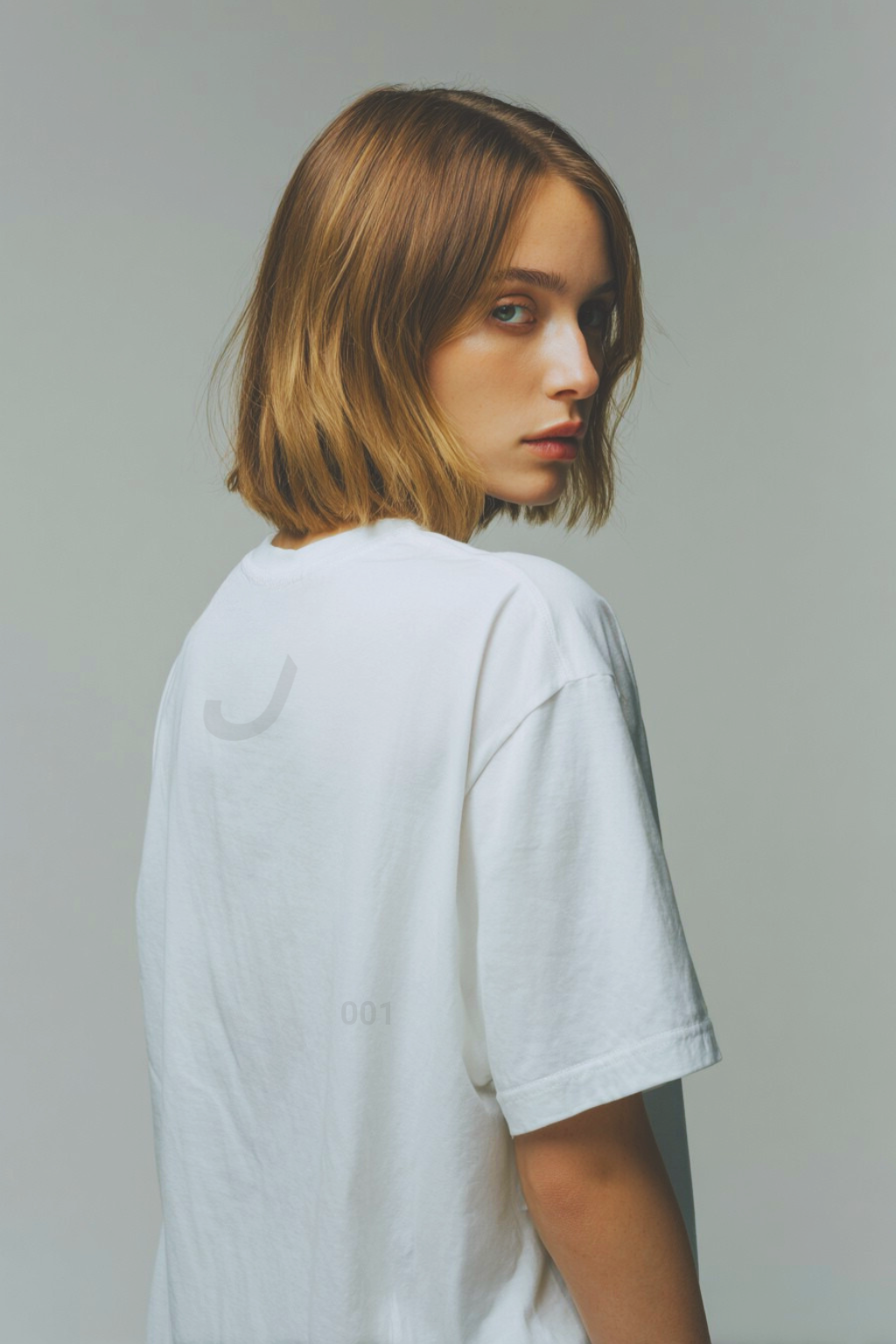 THINKER — Drop J001 "Perspective is everything." — White Tee