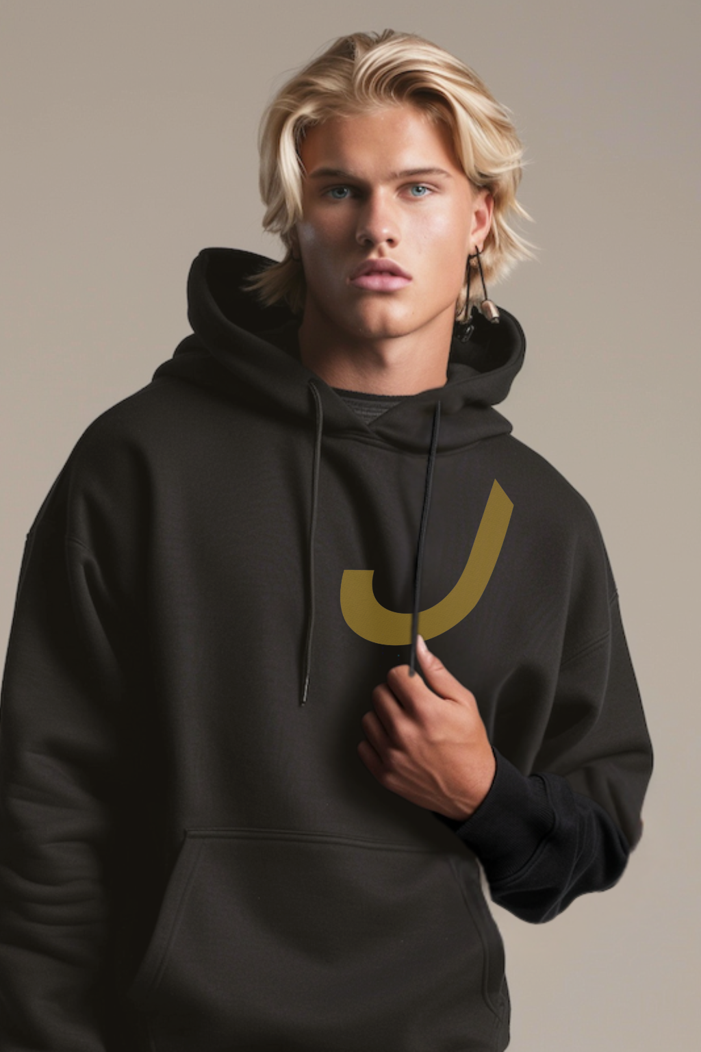 THINKER J001 — Signal Hoodie | Black