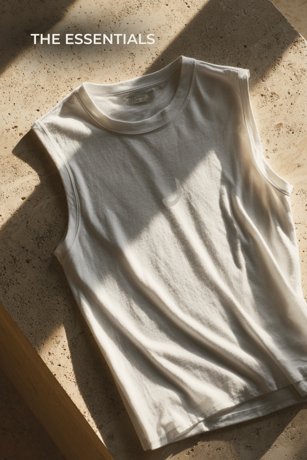 THINKER J002 — Muscle Tank | White