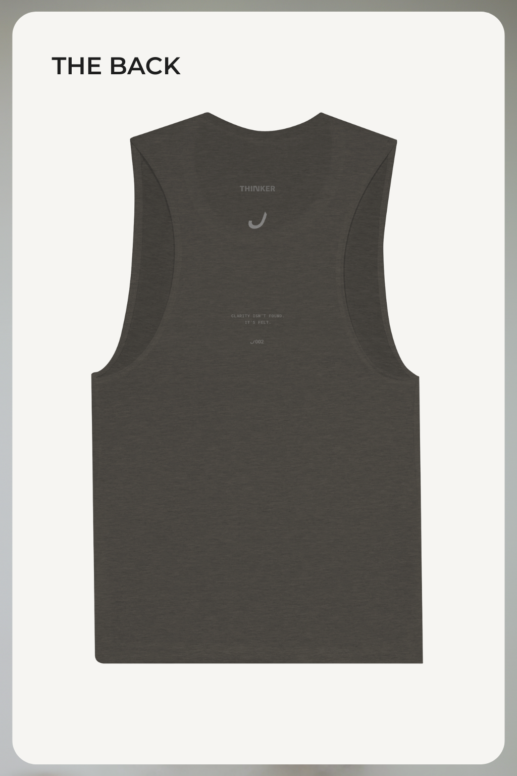 THINKER J002 — Muscle Tank | Black Heather