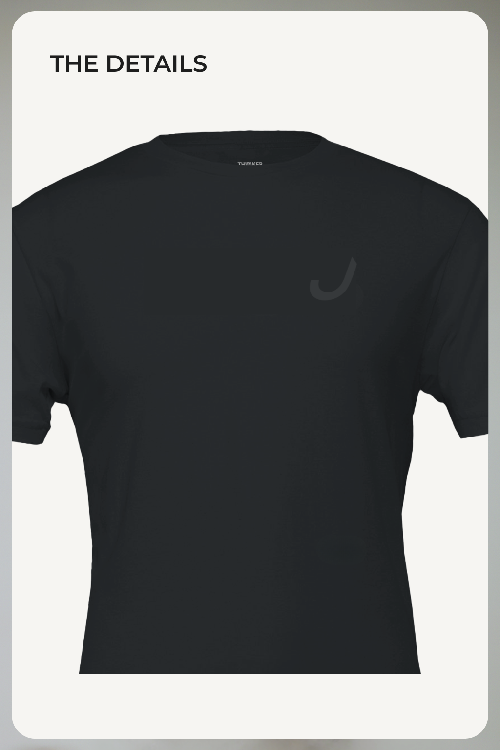 THINKER J002 — Oversized Tee | Black