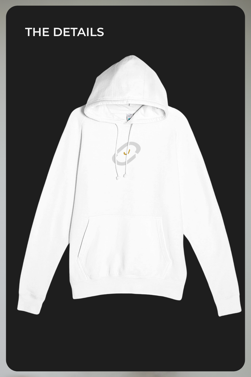 THINKER — Drop J001 Interpretive Hoodie ("Perspective is everything.") - White
