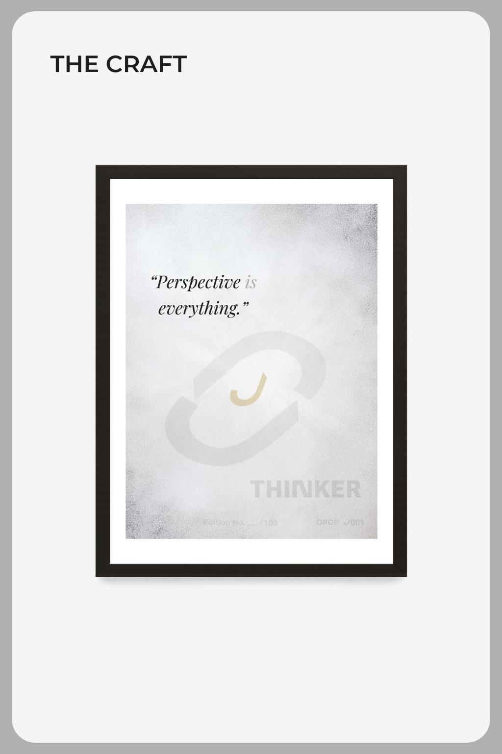 THINKER — Fine Art Giclée Print | DROP J001 (Limited Edition of 100)