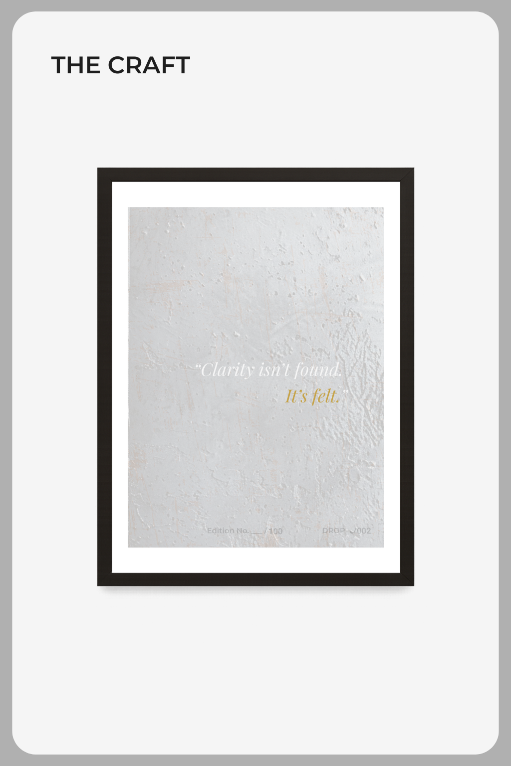 THINKER — Fine Art Giclée Print | DROP J002 (Limited Edition of 100)