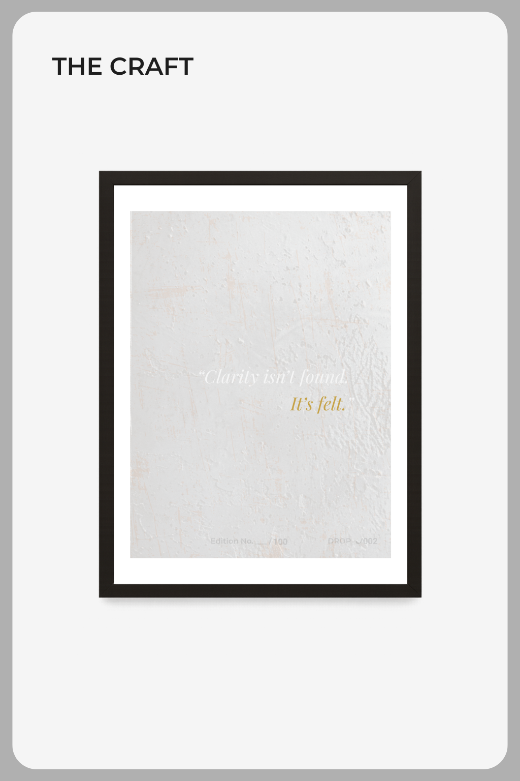 THINKER J002 — Fine Art Print