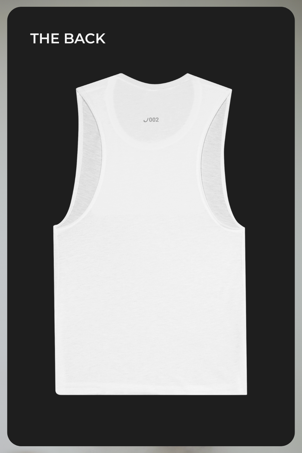 THINKER J002 — Muscle Tank | White