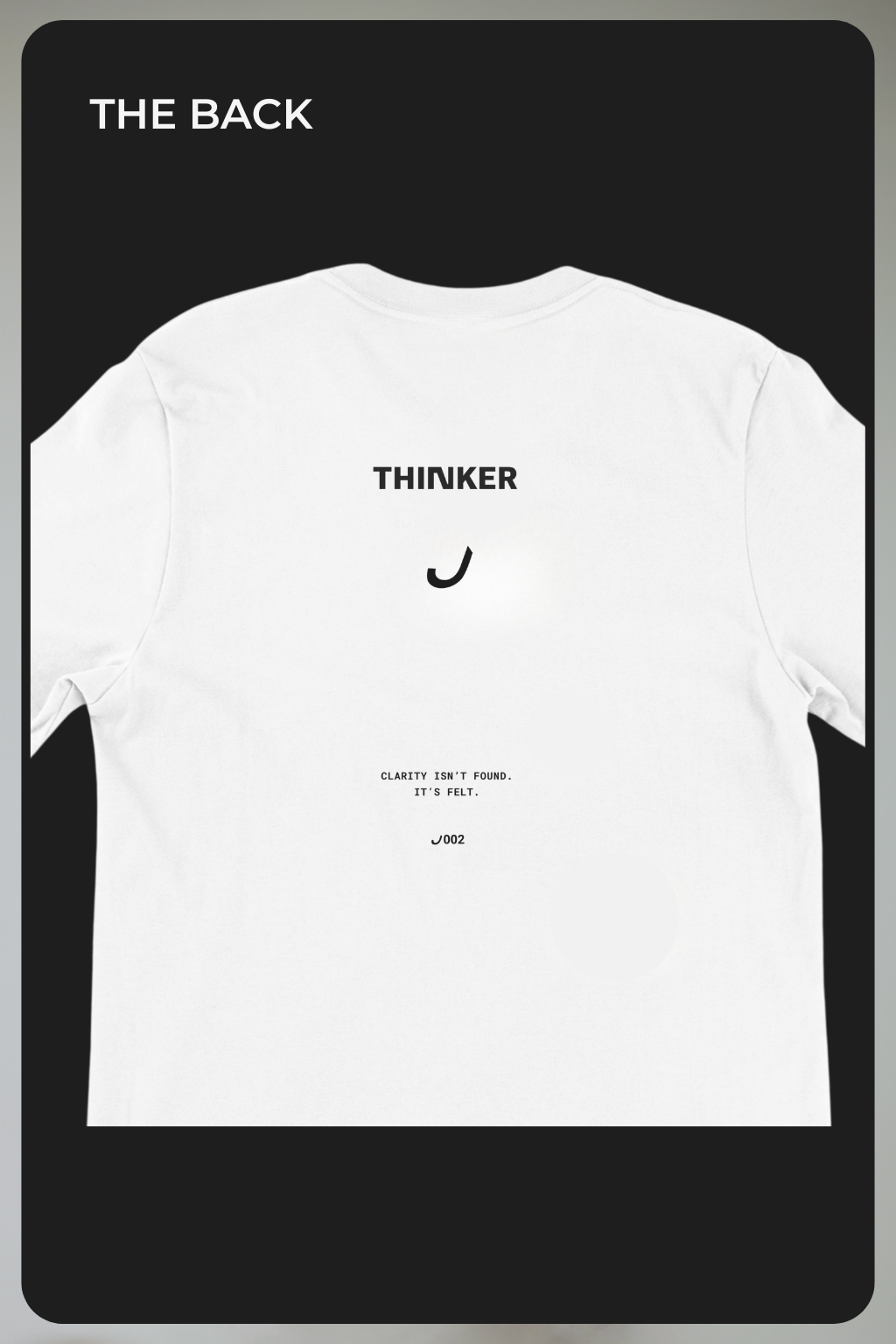 THINKER J002 — Oversized Tee | White