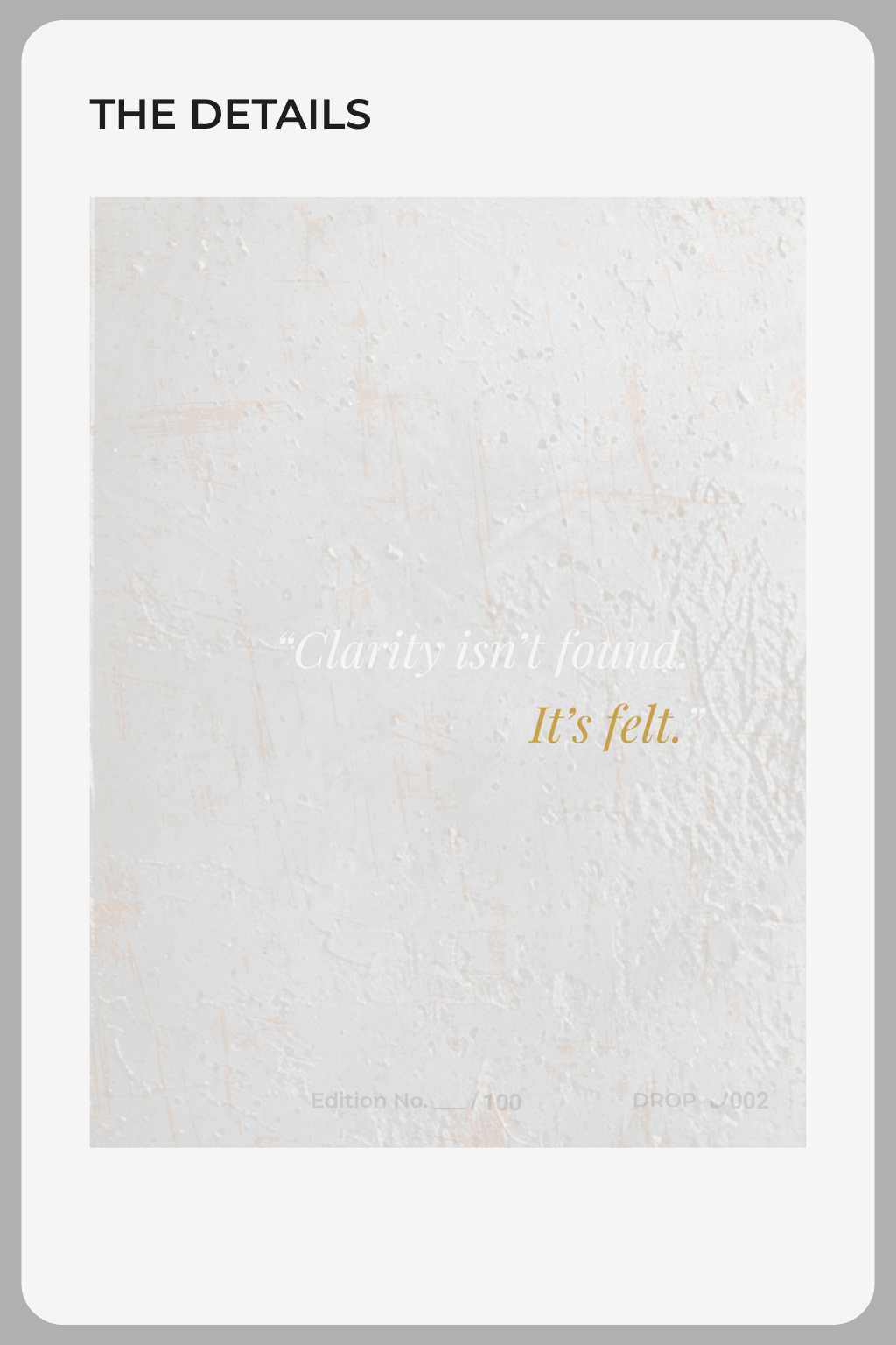 THINKER J002 — Fine Art Print