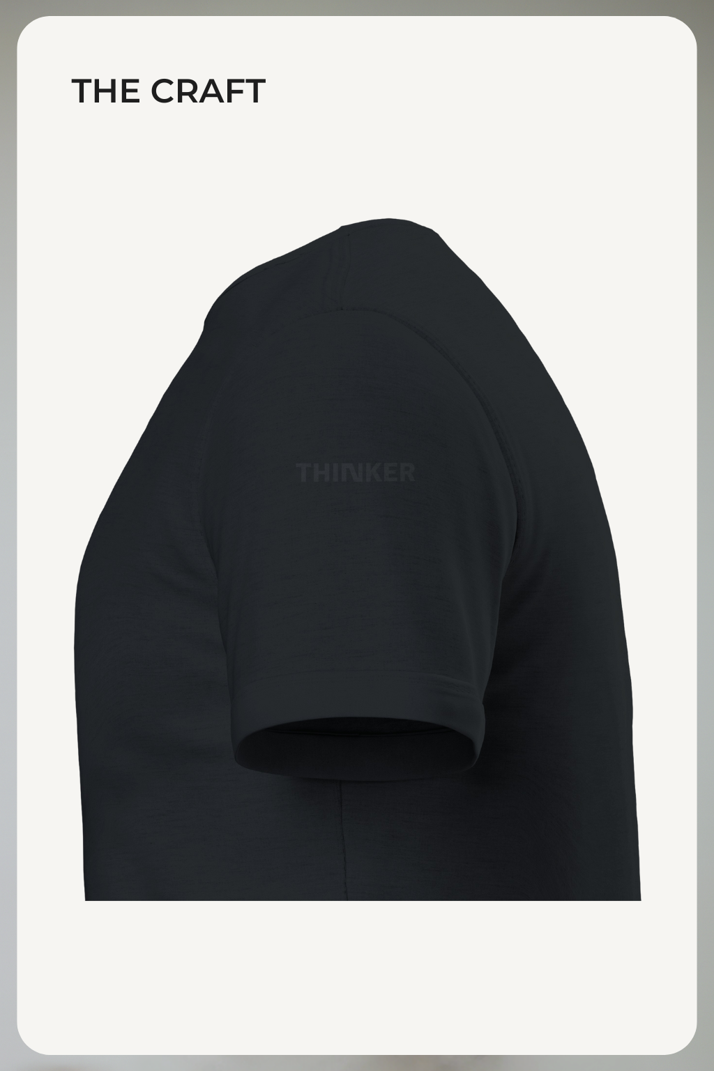 THINKER — Drop J001 "Perspective is everything." — Black Tee