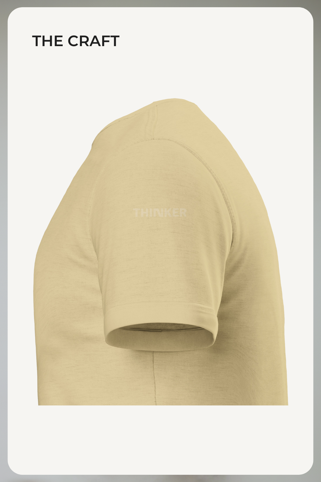 THINKER — Drop J001 "Perspective is everything." — Soft Cream Tee