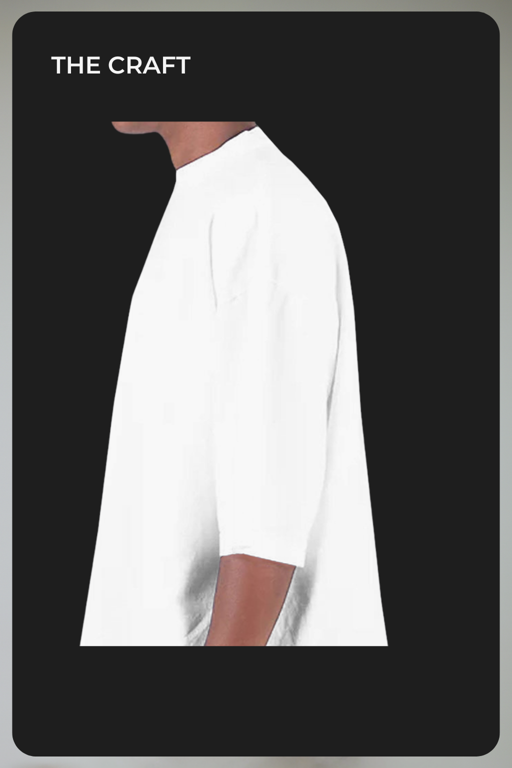 THINKER J002 — Oversized Tee | White