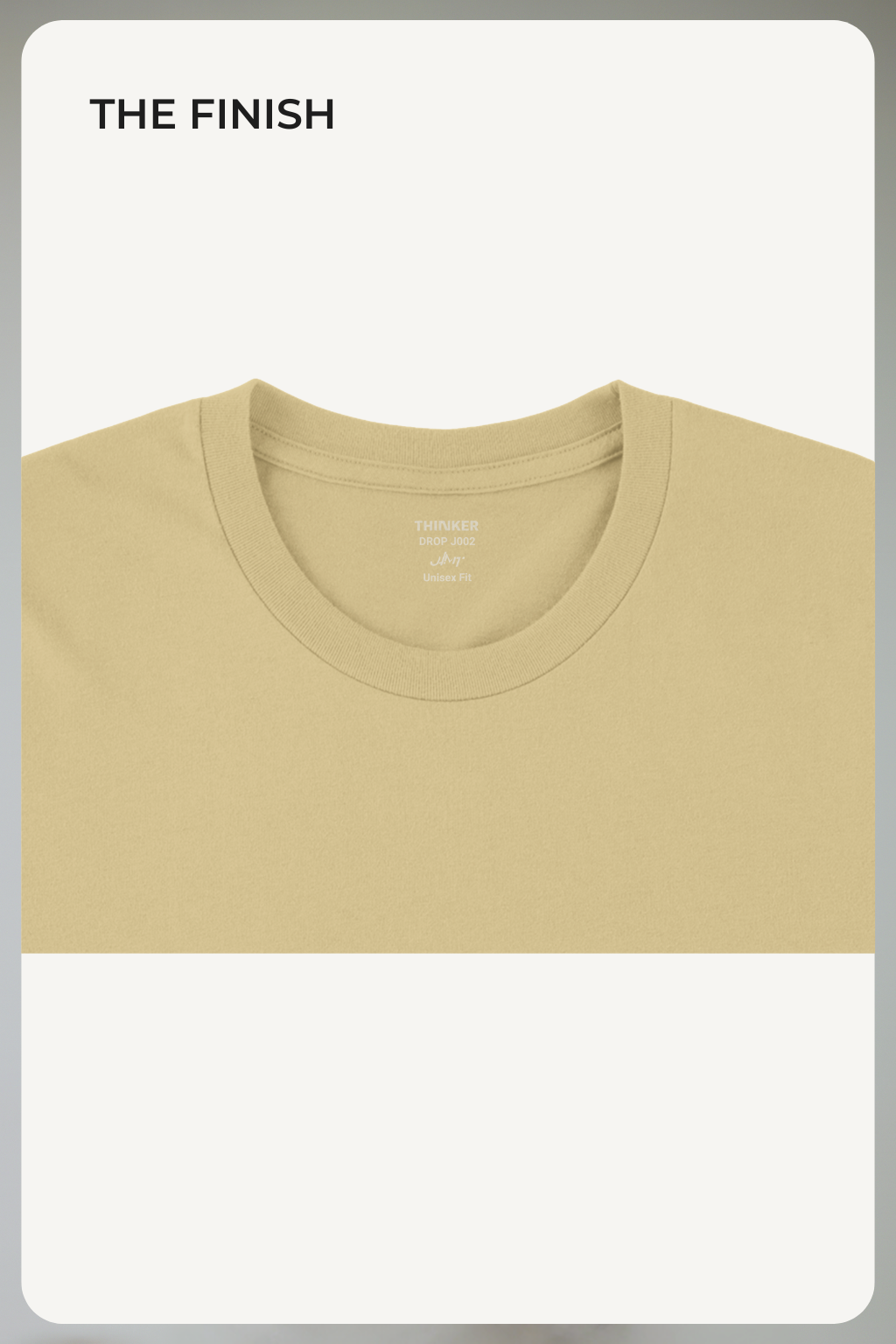 THINKER J002 — Tee | Soft Cream