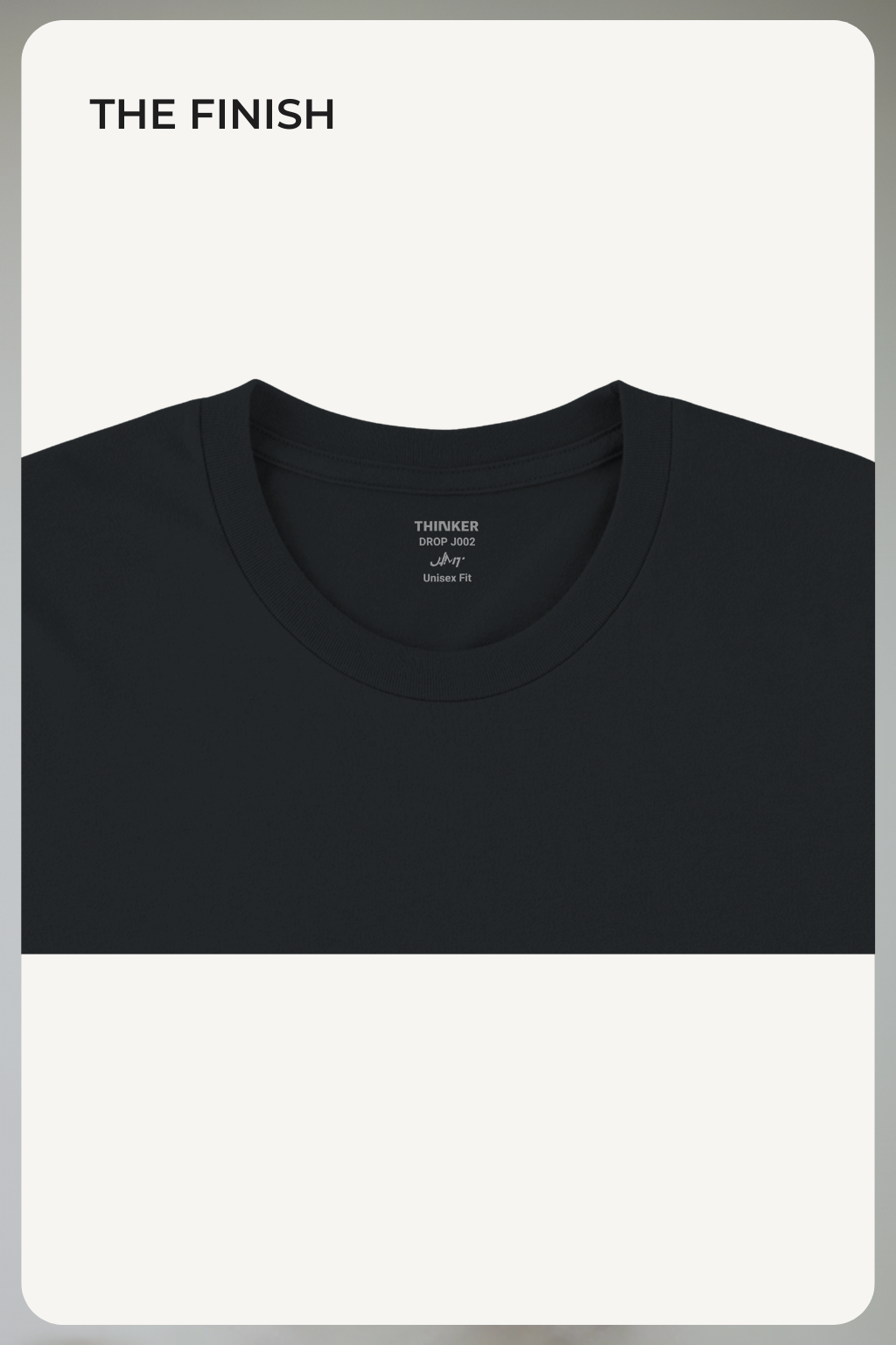 THINKER J002 — Tee | Black